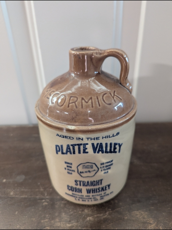 Other - Platte Valley Brown and Cream Stoneware Whiskey Jug